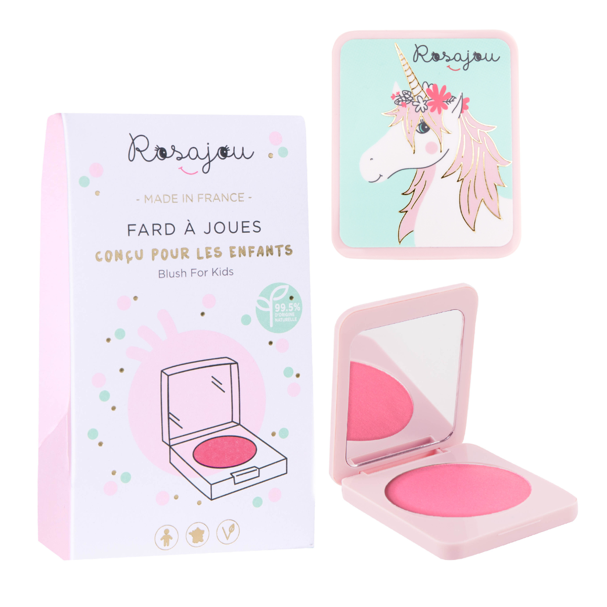 Coffret maquillage enfant - Fard à joues - Vegan - ROSAJOU