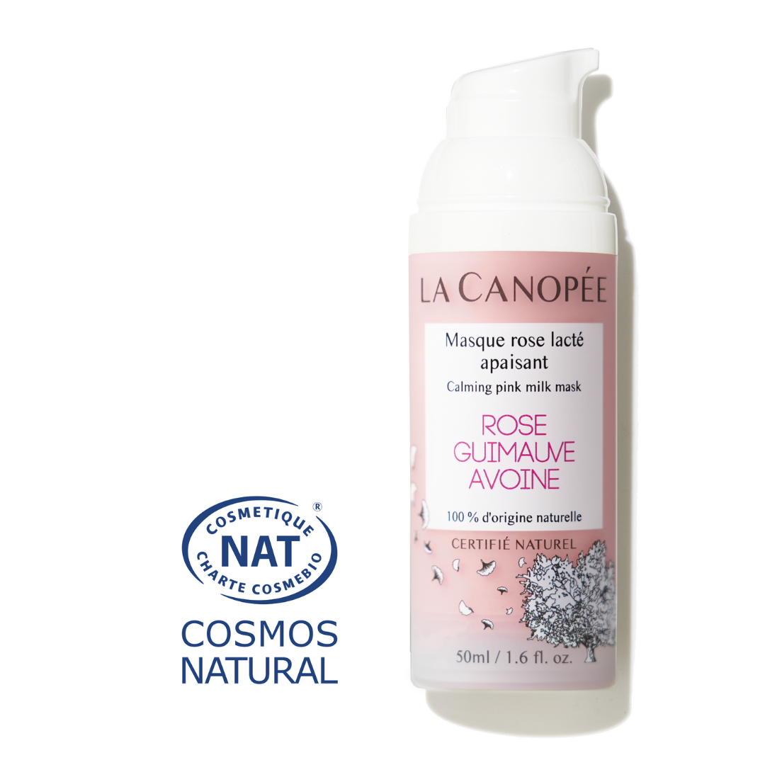 masque rose lacté apaisant-la canopée- cosmétique vegan made in france (1)