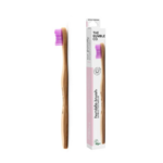 brosse a dent bambou-rose- medium-the humble co-vegan âme