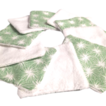 lot lingette lavable en coton-ma petite couture-vert tendre-vegan âme