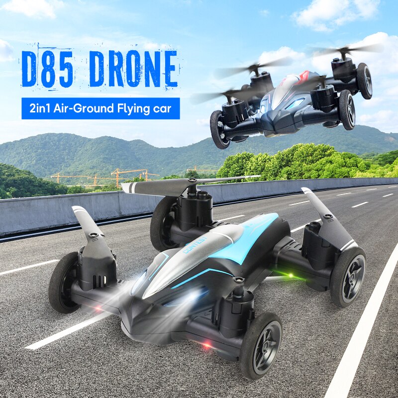 Mini-Drone-D85-2-4G-voiture-volante-tout-terrain-double-Mode-v-hicule-de-course-cascadeur