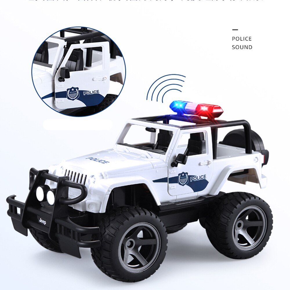 Double-E550-1-12-grand-camion-RC-JEEP-jouet-de-Police-voiture-radiocommand-e-machine-lectrique