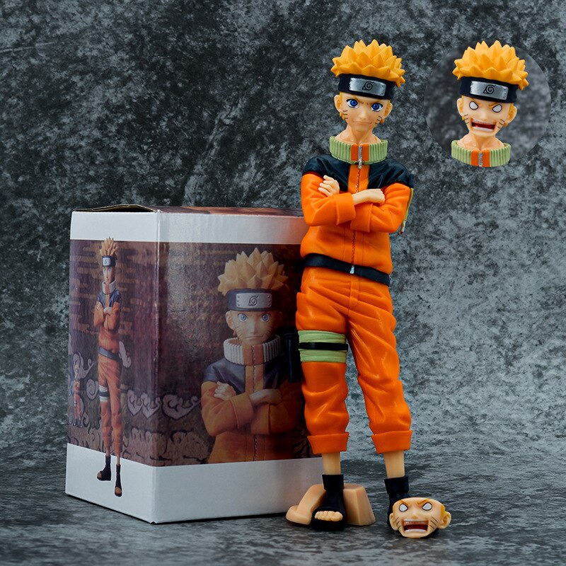 Figurine-Naruto-Shippuden-GK-Uzumaki-Naruto-jouet-d-action-mod-le-t-te-Interchangeable-d-coration