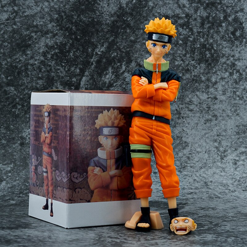 Figurine-Naruto-Shippuden-GK-Uzumaki-Naruto-jouet-d-action-mod-le-t-te-Interchangeable-d-coration