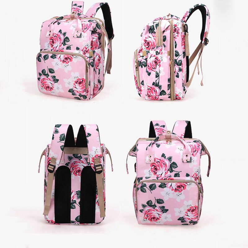 Sac-dos-fleurs-pliable-pour-maman-lit-de-berceau-l-ger-et-Portable-grande-capacit-sac