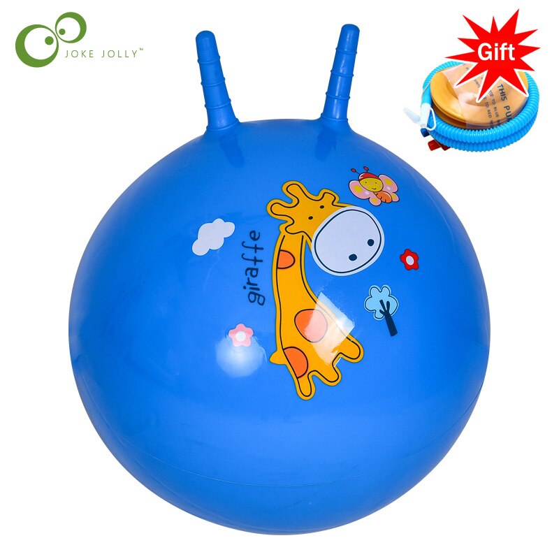 Balle-de-saut-en-caoutchouc-pour-enfants-jouet-gonflable-motif-de-dessin-anim-mignon-paississement-de