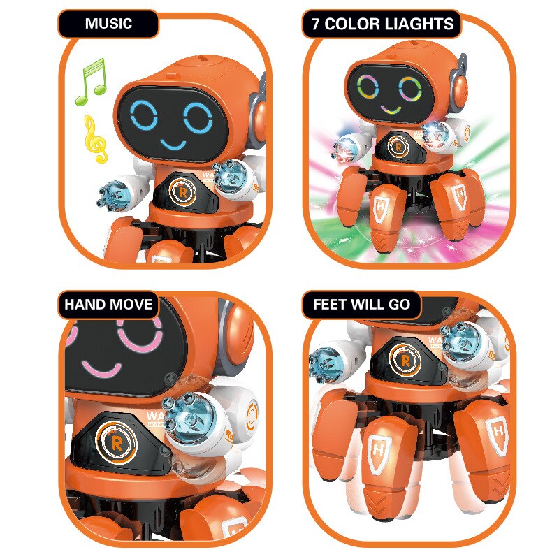 Robot-lectronique-intelligent-Six-griffes-RC-danse-avec-lumi-res-musique-jouets-ducatifs-pour-enfants-cadeaux