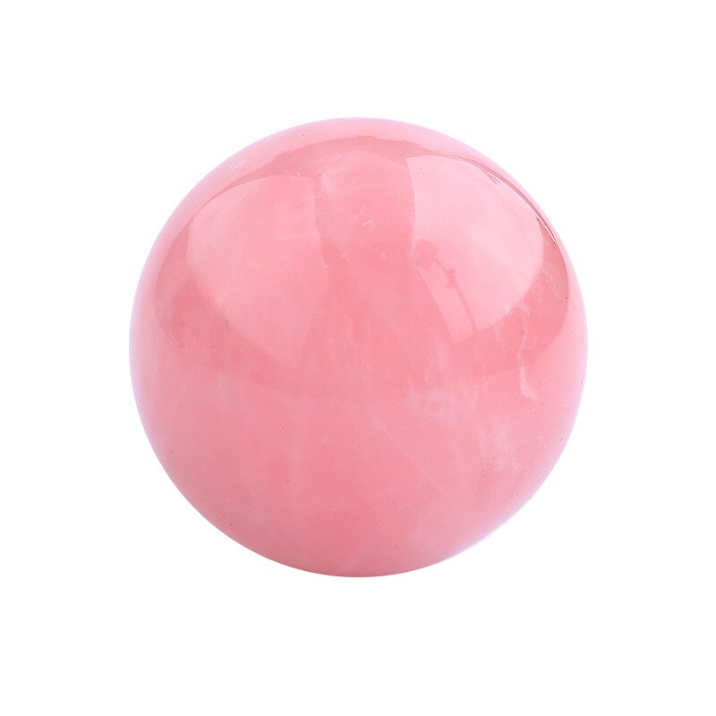 Boule-de-cristal-Rose-lisse-Rose-naturelle-et-polie-d-coration-de-la-maison-ornements-feng