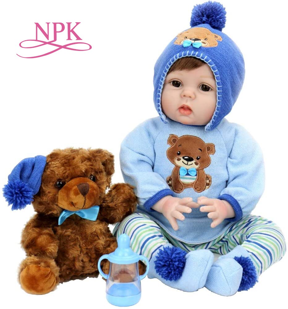 NPK-poup-e-b-b-reborn-55cm-avec-v-tements-ours-mignon-compagnon-de-jeu-la