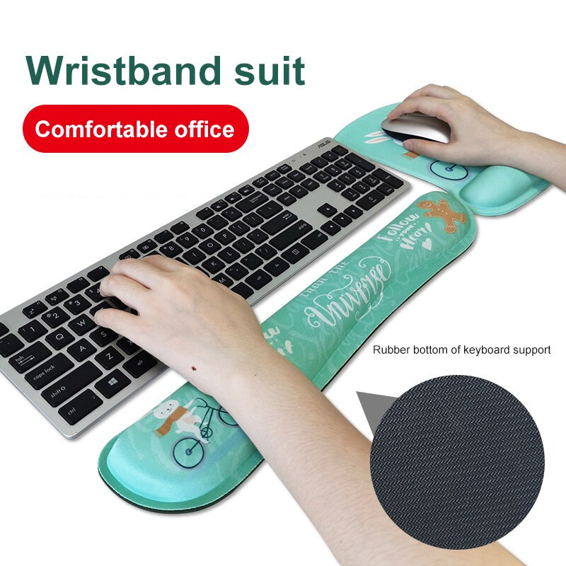 Ensemble-de-2-tapis-de-souris-et-clavier-ergonomique-confortable-en-caoutchouc-adapt-au-bureau