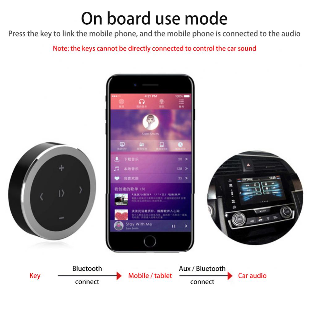 Kit-de-t-l-commande-sans-fil-Bluetooth-pour-voiture-bouton-multim-dia-volant-de-moto