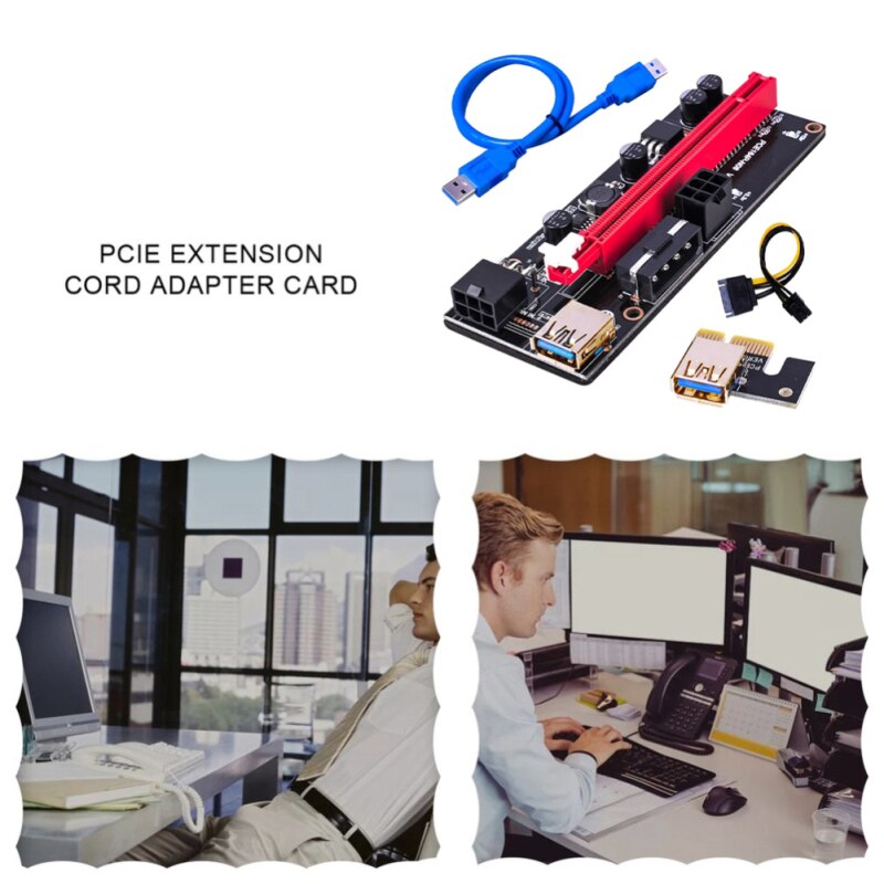 1PC-VER009S-Carte-de-Montage-PCI-e-009S-PCI-Express-PCIe-1X-16X-Extenseur-Riser-60CM
