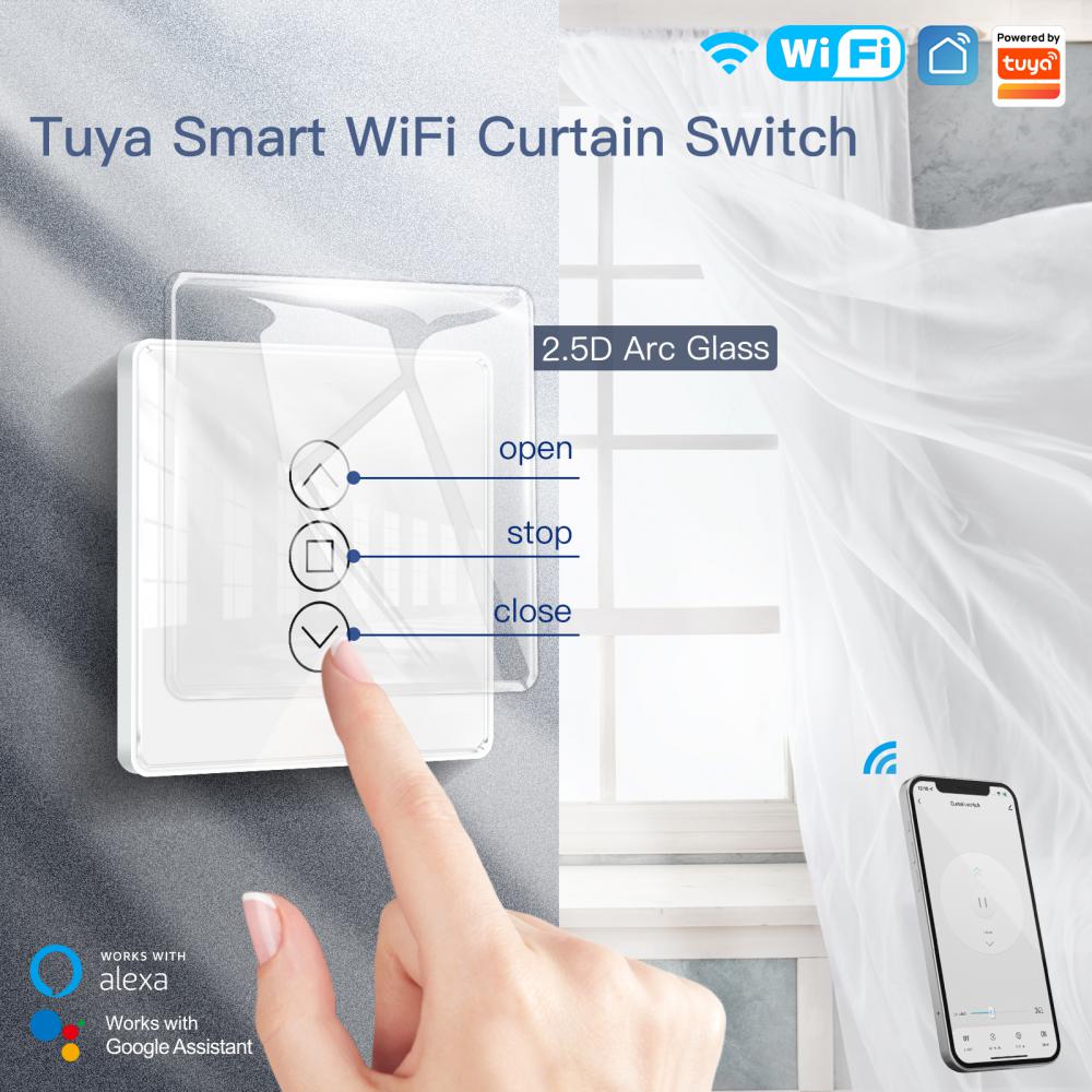 Tuya-interrupteur-moteur-pour-rideau-tactile-intelligent-wi-fi-EU-avec-application-Smart-Life-t-l