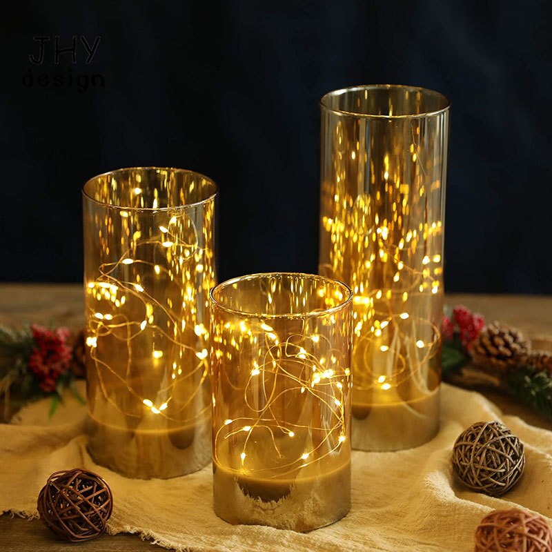 Ensemble-de-3-lampes-de-Table-piles-6-8-10-pouces-haute-verre-lumi-res-d