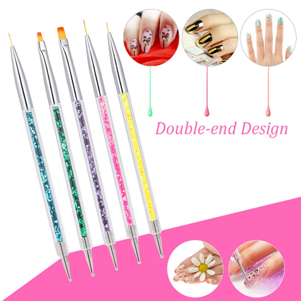 Ensemble-d-outils-de-manucure-5-pi-ces-tige-acrylique-paillettes-poudre-perceuse-stylo-de-luminoth