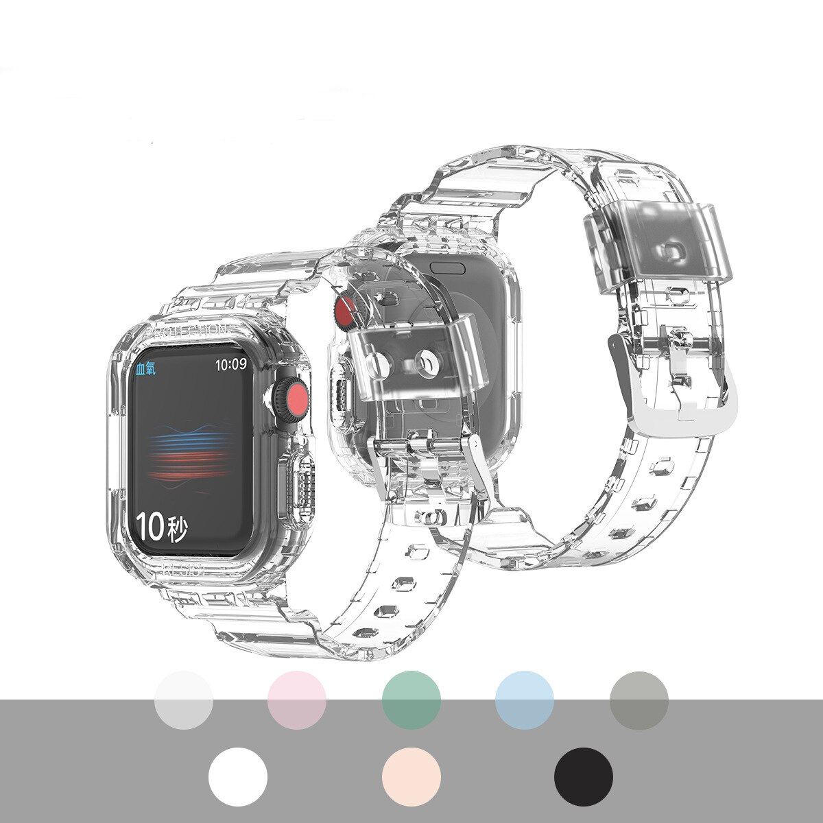 Bracelet-en-TPU-bo-tier-de-montre-2-en-1-en-Silicone-pour-iWatch-s-rie