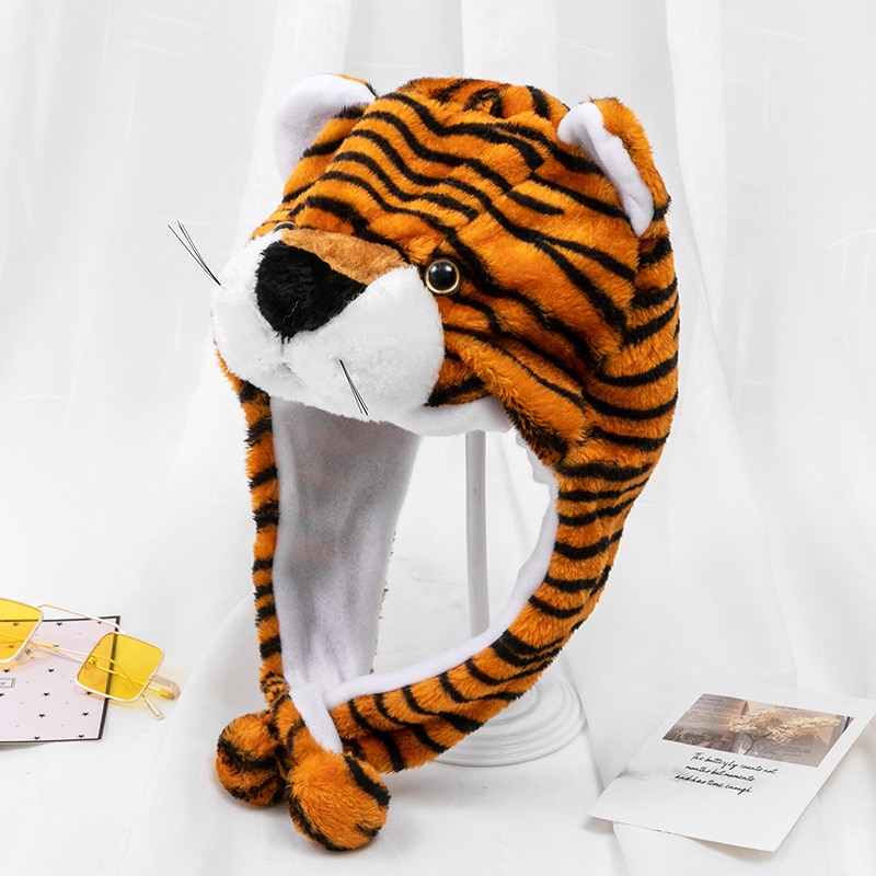 Casquette-de-dessin-anim-pour-adultes-accessoires-Parent-enfant-de-maternelle-couvre-t-te-de-tigre