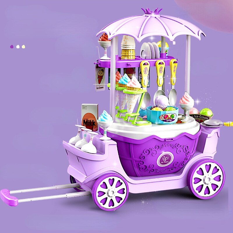 Jouet-Trolley-pour-enfants-92-pi-ces-cuisine-glace-voiture-princesse-cadeau-d-anniversaire-nouvelle-collection