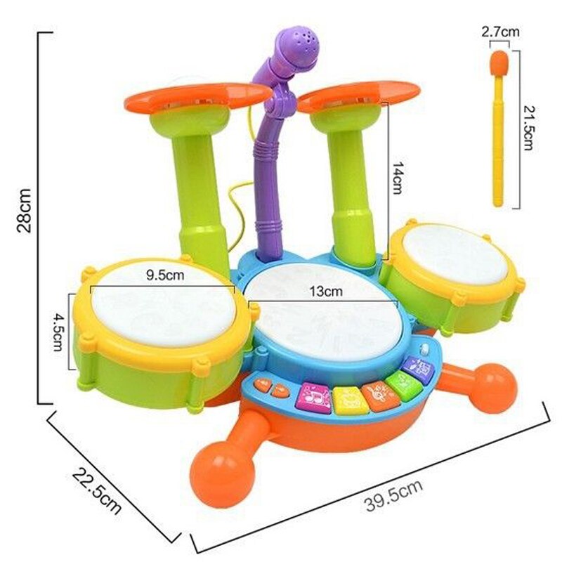 Ensemble-de-batterie-de-Jazz-pour-enfants-jouets-ducatifs-pour-b-b-s-Percussion-lectronique-cadeau