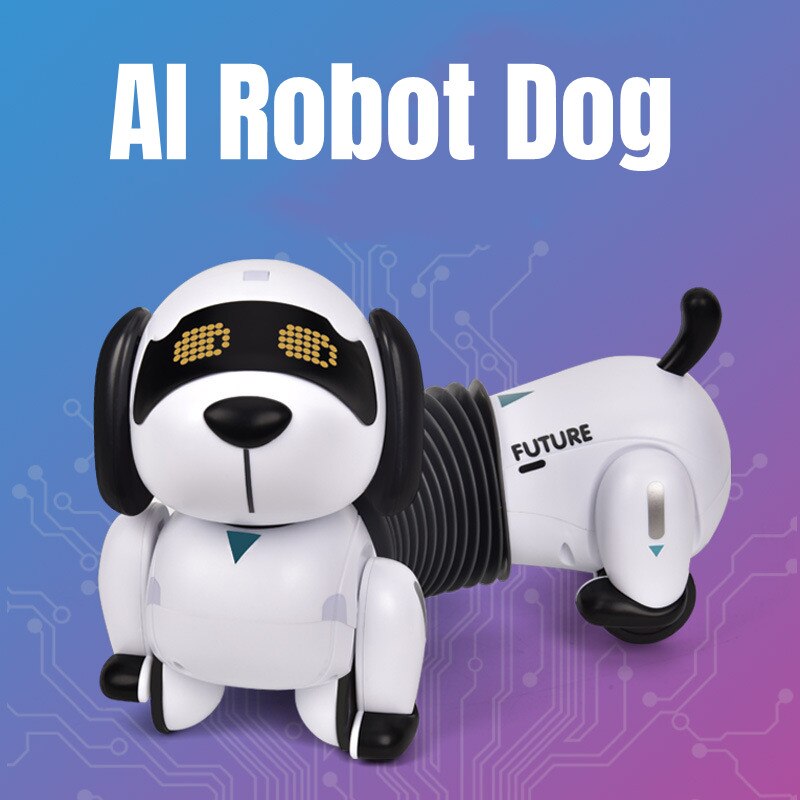 Robot-RC-interactif-chien-t-l-commande-Robot-cascade-teckel-lectronique-animal-de-compagnie-programme-intelligent