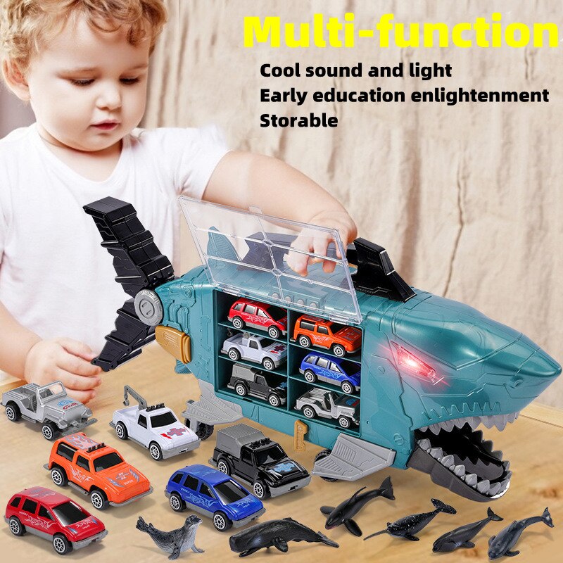 Kits-de-construction-de-maquettes-de-voitures-en-alliage-nouveau-jouet-classique-requin-bo-te-de