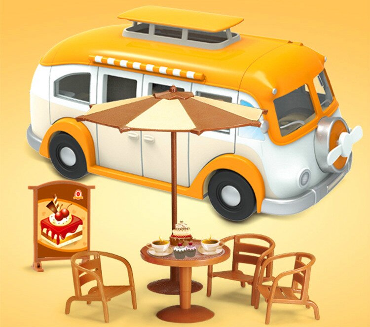 Jouet-maison-de-jeu-pour-enfants-voiture-manger-petite-glace-Dessert-Puzzle-assembl-voiture-de-Simulation