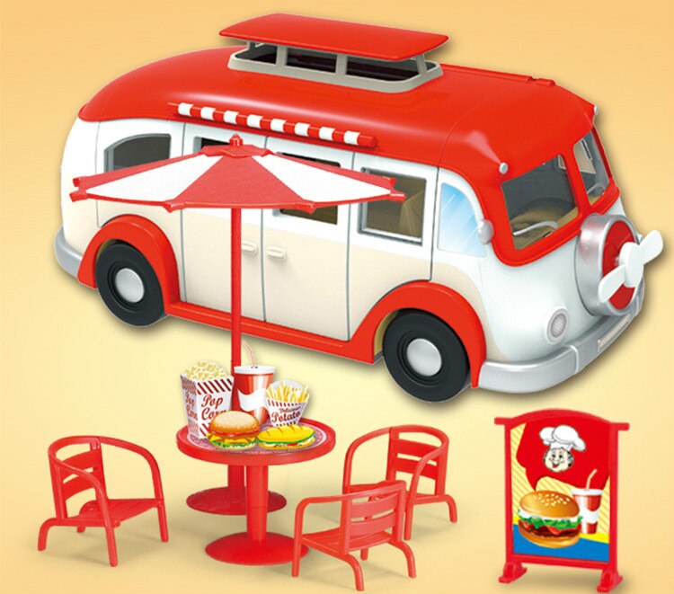 Jouet-maison-de-jeu-pour-enfants-voiture-manger-petite-glace-Dessert-Puzzle-assembl-voiture-de-Simulation