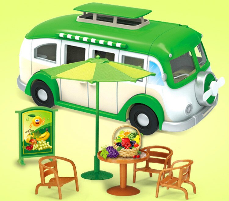 Jouet-maison-de-jeu-pour-enfants-voiture-manger-petite-glace-Dessert-Puzzle-assembl-voiture-de-Simulation