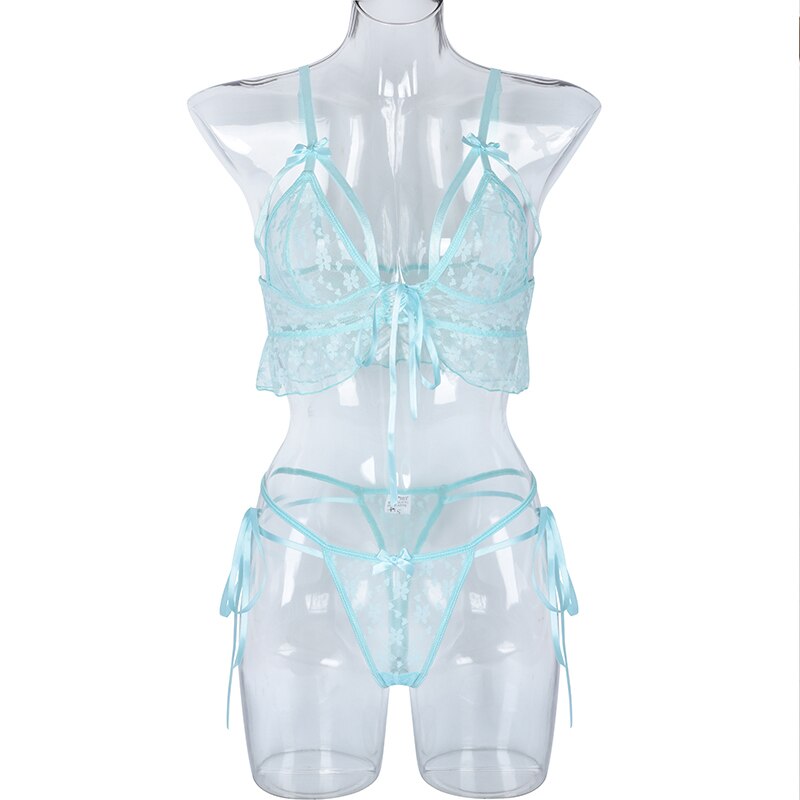 Ensemble-de-Lingerie-Bandage-Sexy-en-dentelle-sous-v-tements-pour-femmes-soutien-gorge-Transparent-ensemble