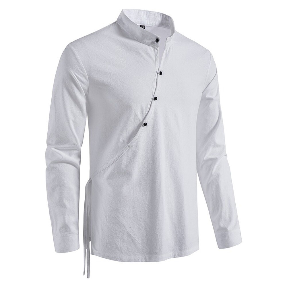 Chemisier-d-contract-en-coton-et-lin-pour-homme-chemise-ample-manches-longues-printemps-automne-2022