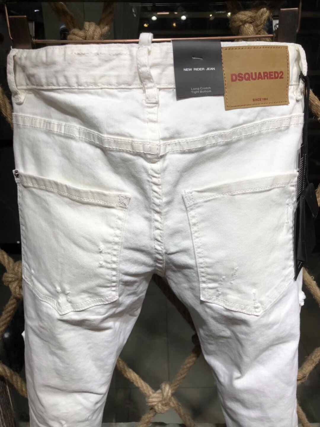 DSQUARED2-jean-lettres-pour-hommes-femmes-Streetwear-tendance-d-contract-Slim-coupe-droite-d-chir-feuille