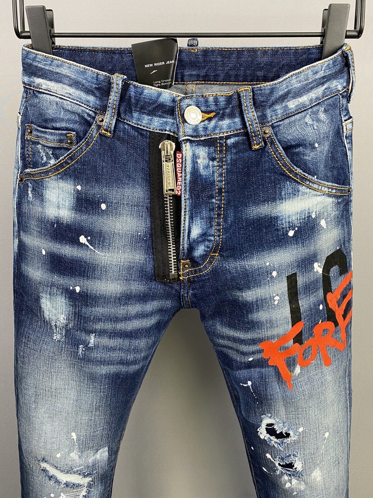 DSQUARED2-jean-lettres-pour-hommes-femmes-Streetwear-tendance-d-contract-Slim-coupe-droite-d-chir-feuille