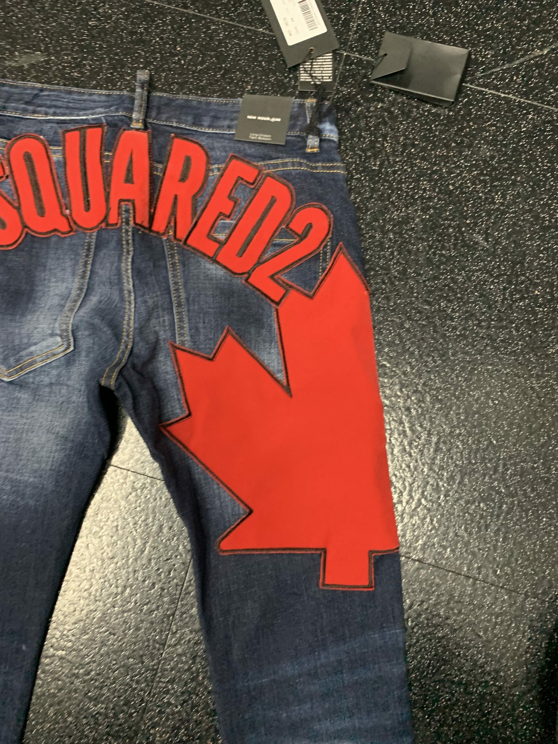 DSQUARED2-jean-lettres-pour-hommes-femmes-Streetwear-tendance-d-contract-Slim-coupe-droite-d-chir-feuille