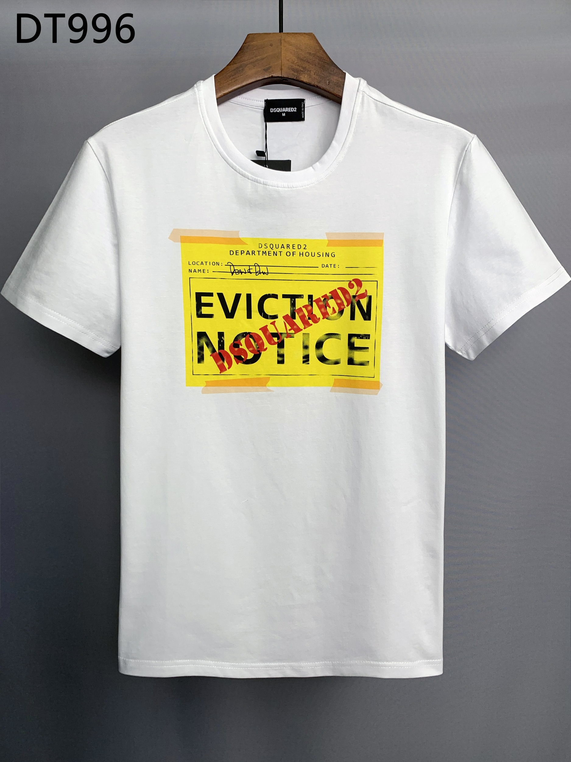 Dsquared2-T-Shirt-col-rond-homme-100-lettres-impression-Simple-d-contract-tendance-mode-ample-cadeau