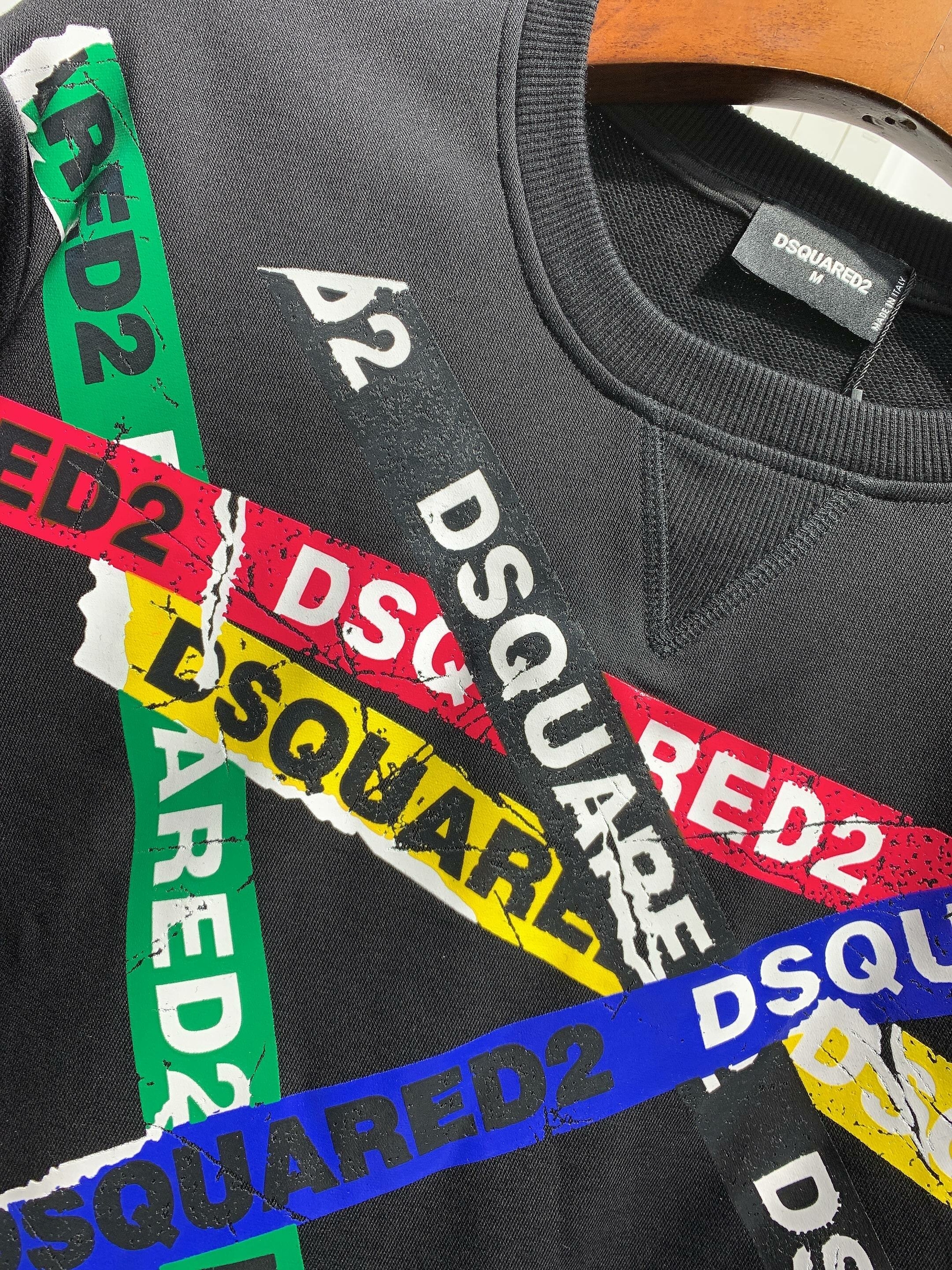 Dsquared2-pull-pour-hommes-et-femmes-nouveaux-mod-les-de-Couple-impression-de-lettres-D2-d