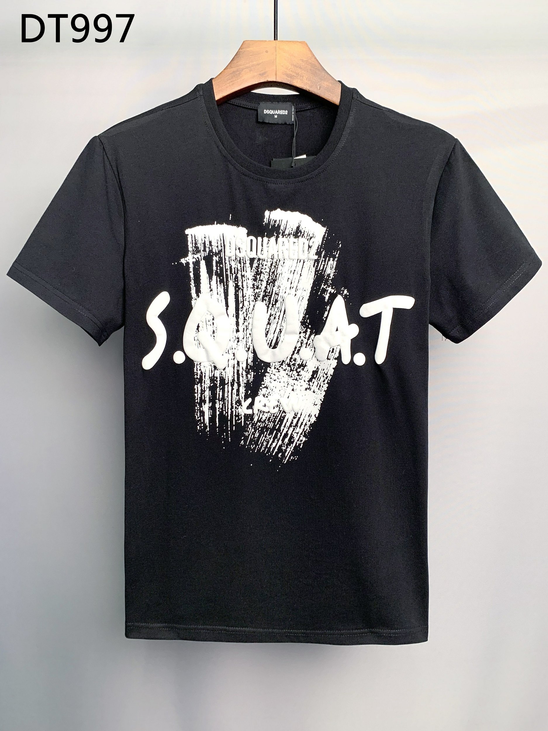 Dsquared2-T-Shirt-col-rond-homme-100-lettres-impression-Simple-d-contract-tendance-mode-ample-cadeau