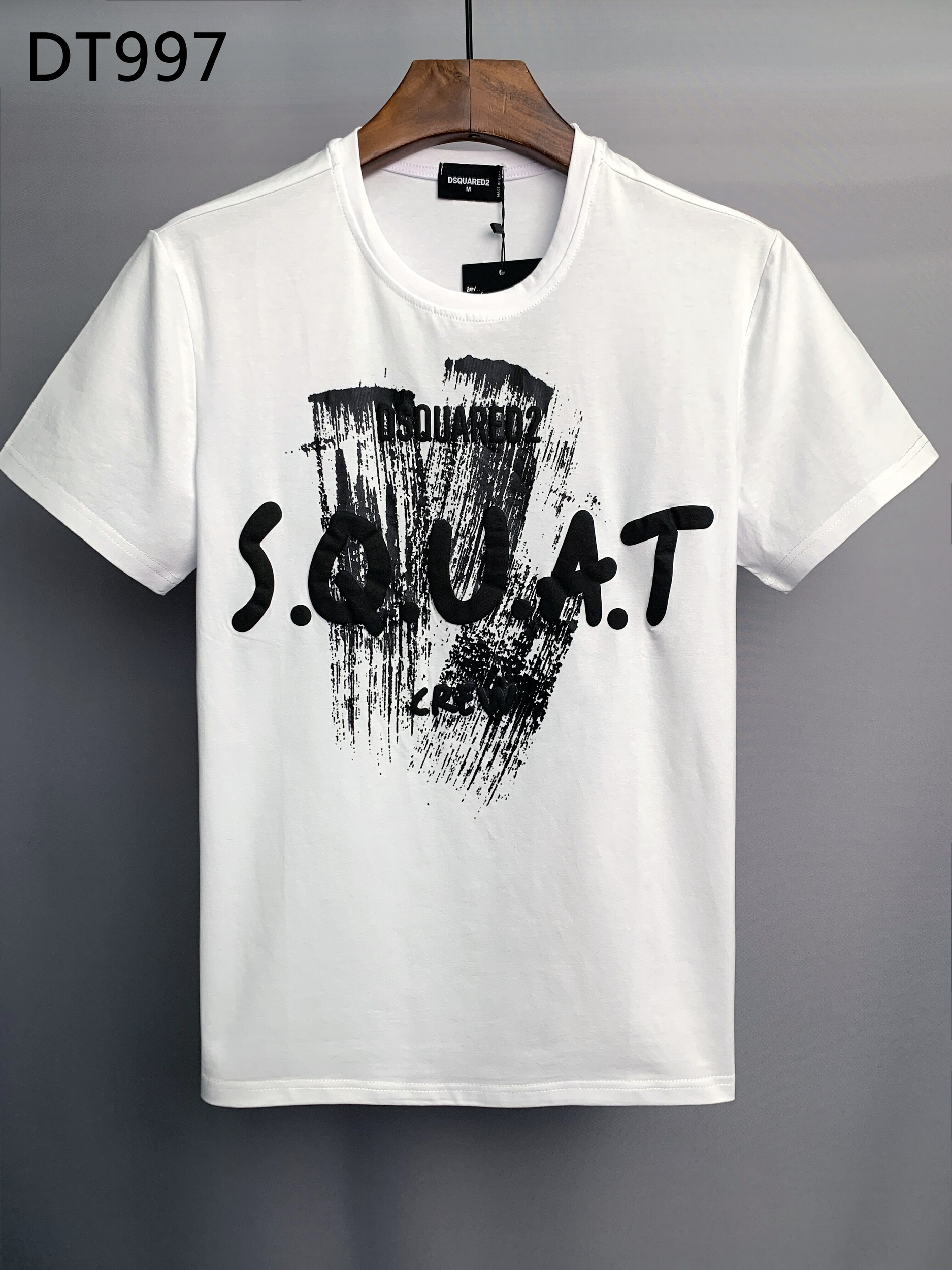 Dsquared2-T-Shirt-col-rond-homme-100-lettres-impression-Simple-d-contract-tendance-mode-ample-cadeau