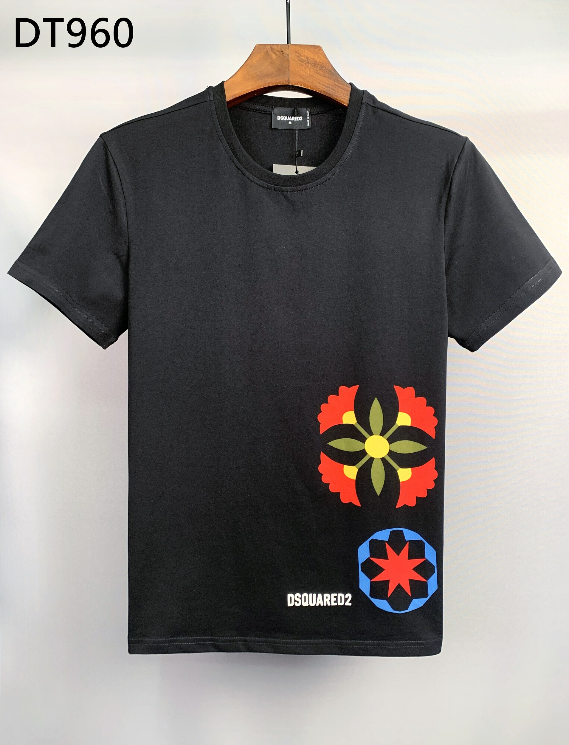 Dsquared2-T-shirt-col-rond-homme-femme-100-coton-lettres-simples-mode-d-contract-e-tendance