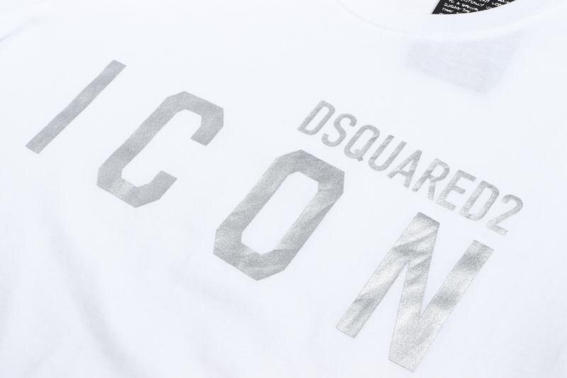 Dsquared2-T-Shirt-col-rond-et-manches-courtes-pour-hommes-et-femmes-100-coton-Simple-et