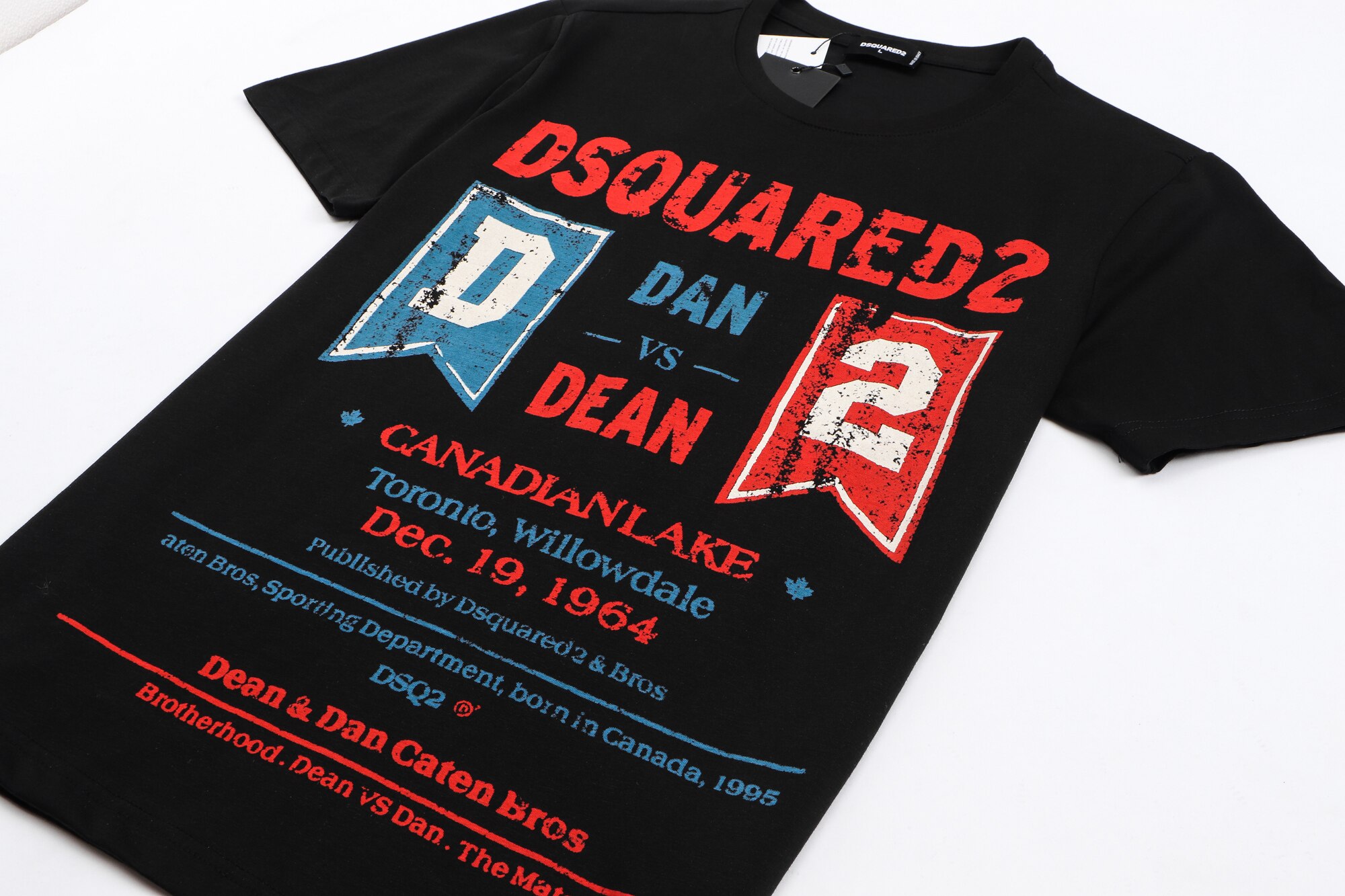 Dsquared2-t-shirt-col-ras-du-cou-pour-hommes-et-femmes-100-coton-d-contract-tendance