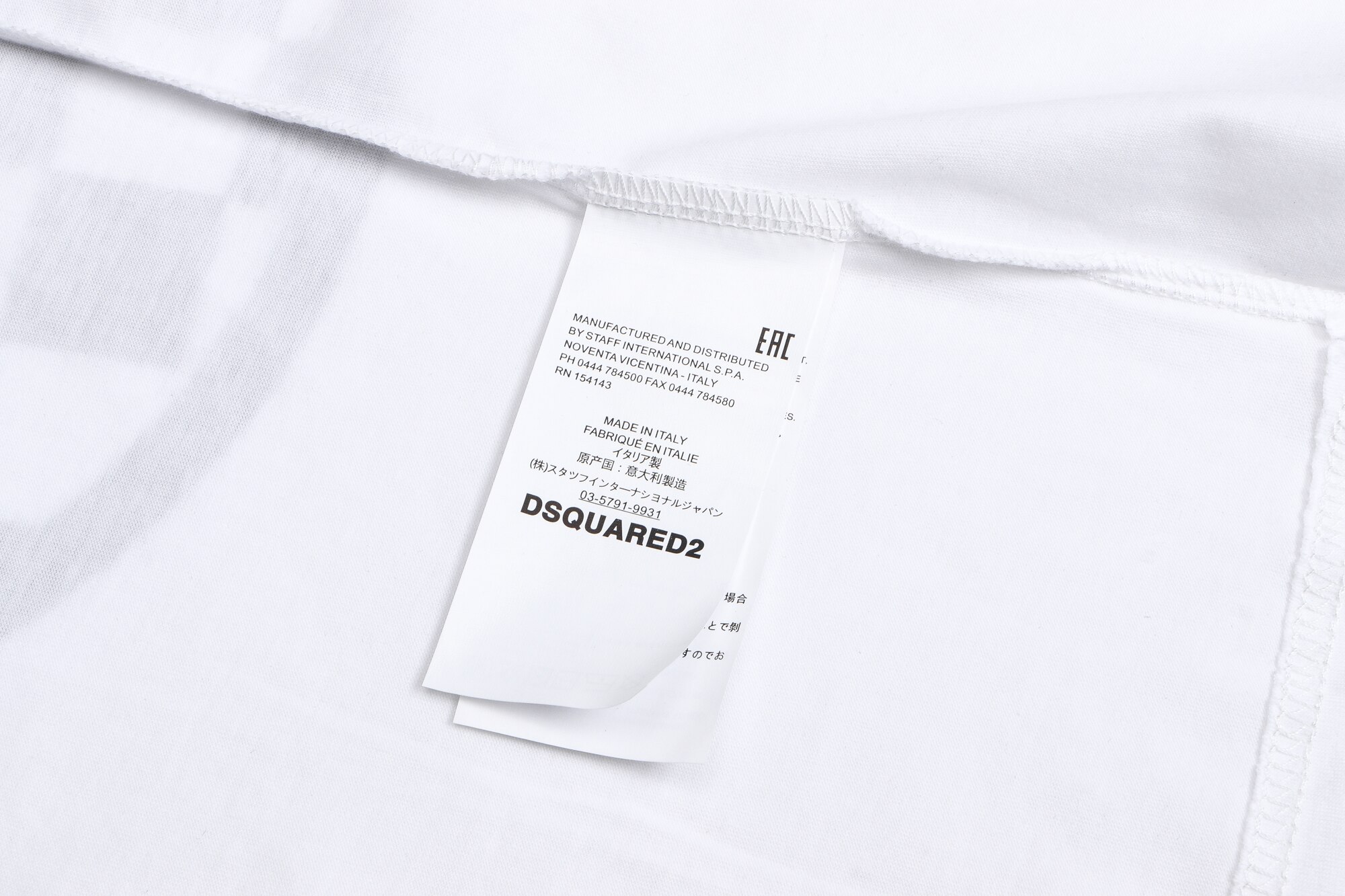 Dsquared2-T-Shirt-col-ras-du-cou-100-coton-pour-hommes-et-femmes-d-contract-tendance