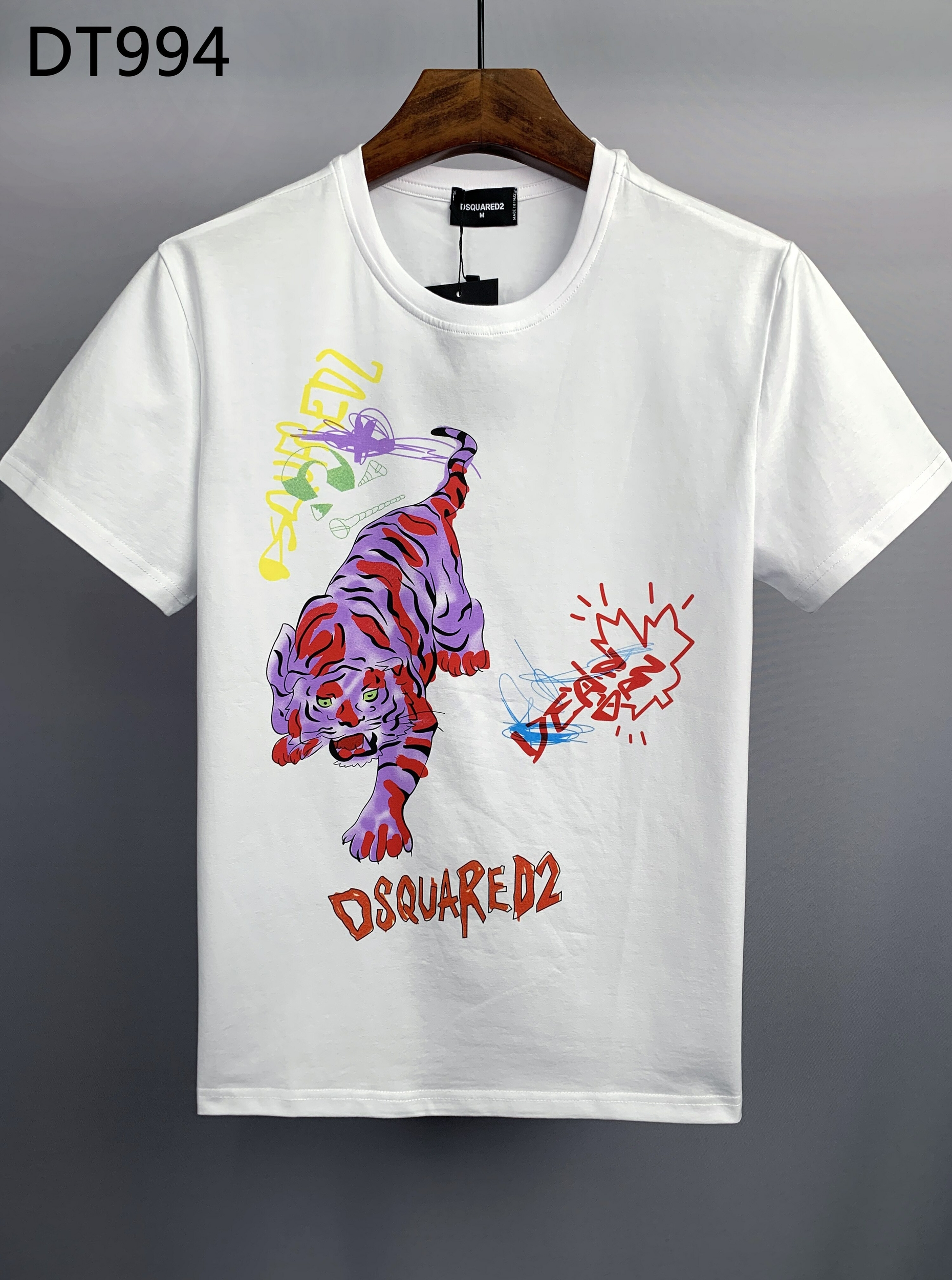 Dsquared2-t-shirt-col-ras-du-cou-pour-homme-d-contract-et-tendance-en-coton-avec