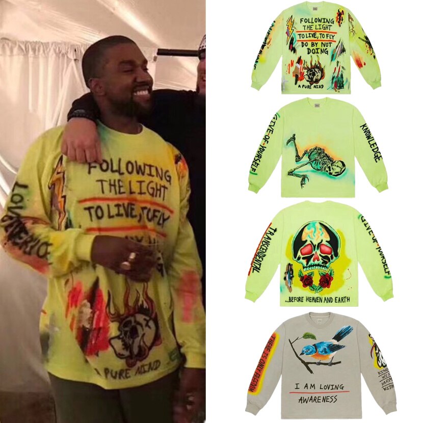 Kanye-West-t-shirt-Hip-hop-pour-hommes-Streetwear-d-contract-la-mode-avec-inscription
