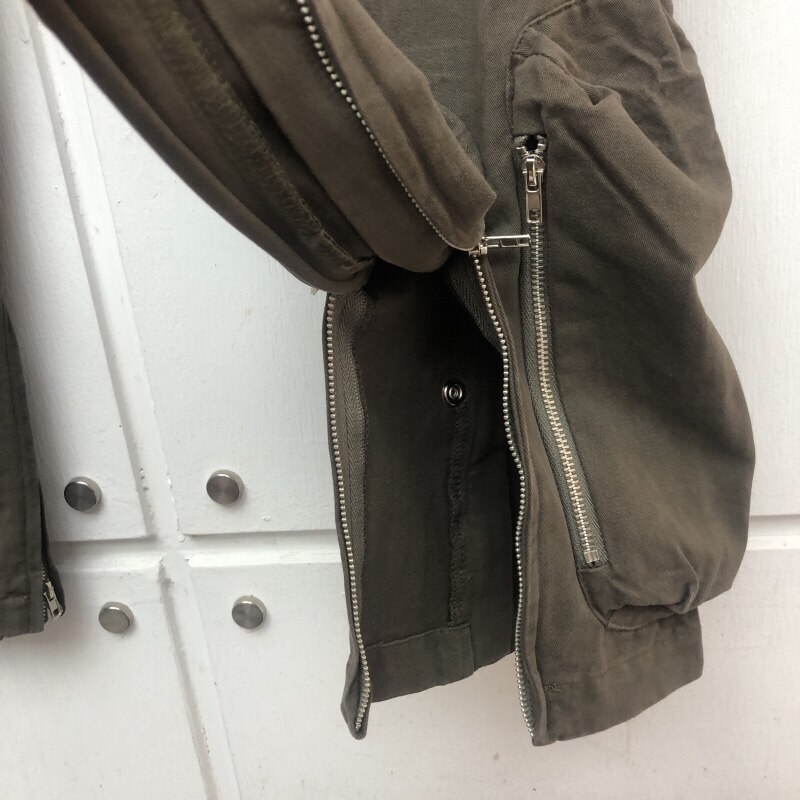 Pantalon-Cargo-en-tissu-lourd-avec-fermeture-clair-pour-homme-et-femme-surv-tement-de-haute