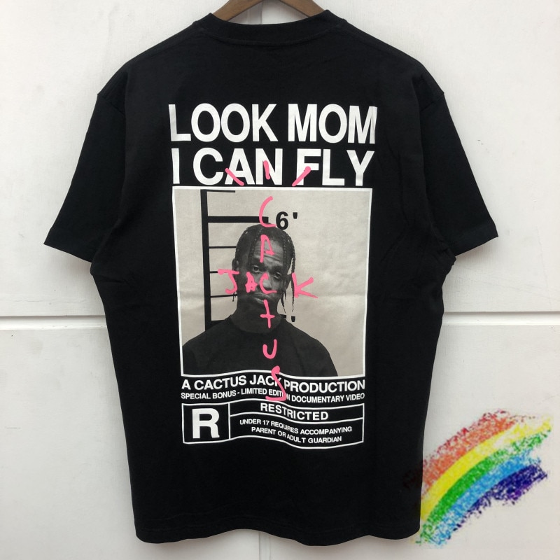 T-shirt-pour-homme-et-femme-estival-et-surdimensionn-avec-Jack-Travis-Scott-Look-Mom-I