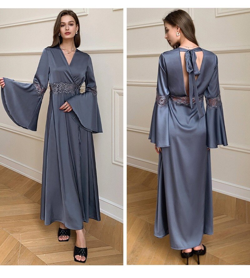 V-tements-de-nuit-pour-femmes-pyjama-en-soie-peignoir-l-gant-dos-nu-Robes-de