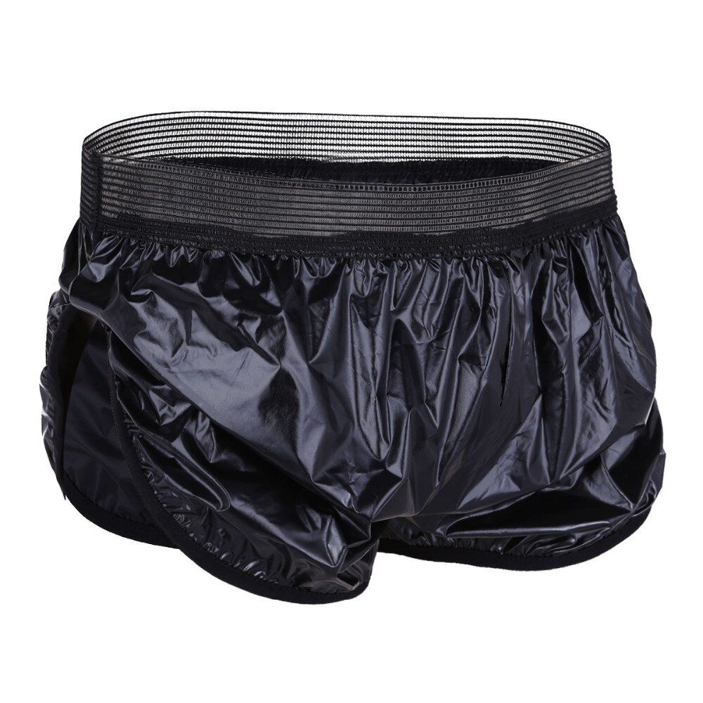 IEFiEL-Shorts-d-t-Sexy-pour-hommes-Shorts-de-mode-l-gers-en-Faux-cuir-Boxer