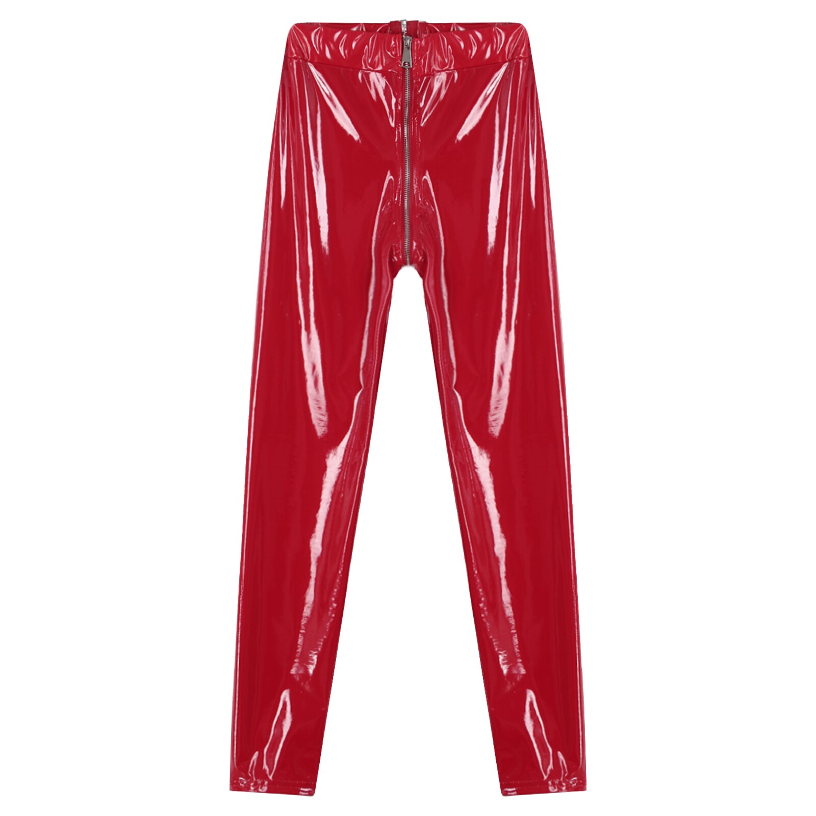 Tenue-de-soir-e-en-cuir-verni-pour-femmes-tenue-de-soir-e-look-mouill-pantalon