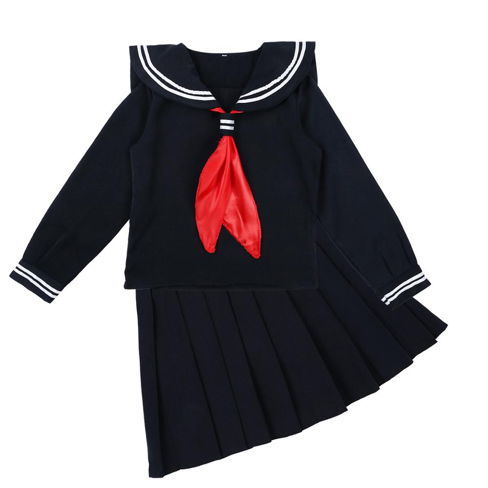 Uniforme-scolaire-pour-femmes-et-filles-tenue-de-marin-japonais-d-guisement-Costume-Cosplay-chemise-manches