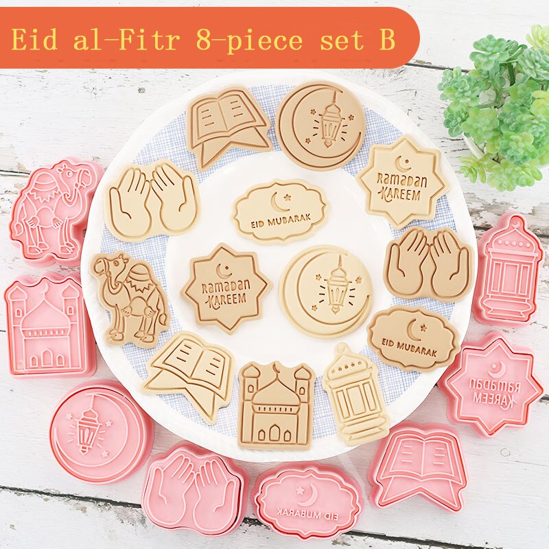 Moule-biscuits-Eid-Mubarak-8-pi-ces-ensemble-d-coration-Ramadan-Kareem-coupe-biscuits-Festival-musulman